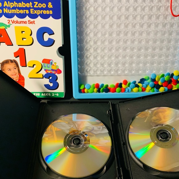 New DVD Alphabet & DVD Numbers with Vintage magnetic counting board sale - Picture 10 of 10
